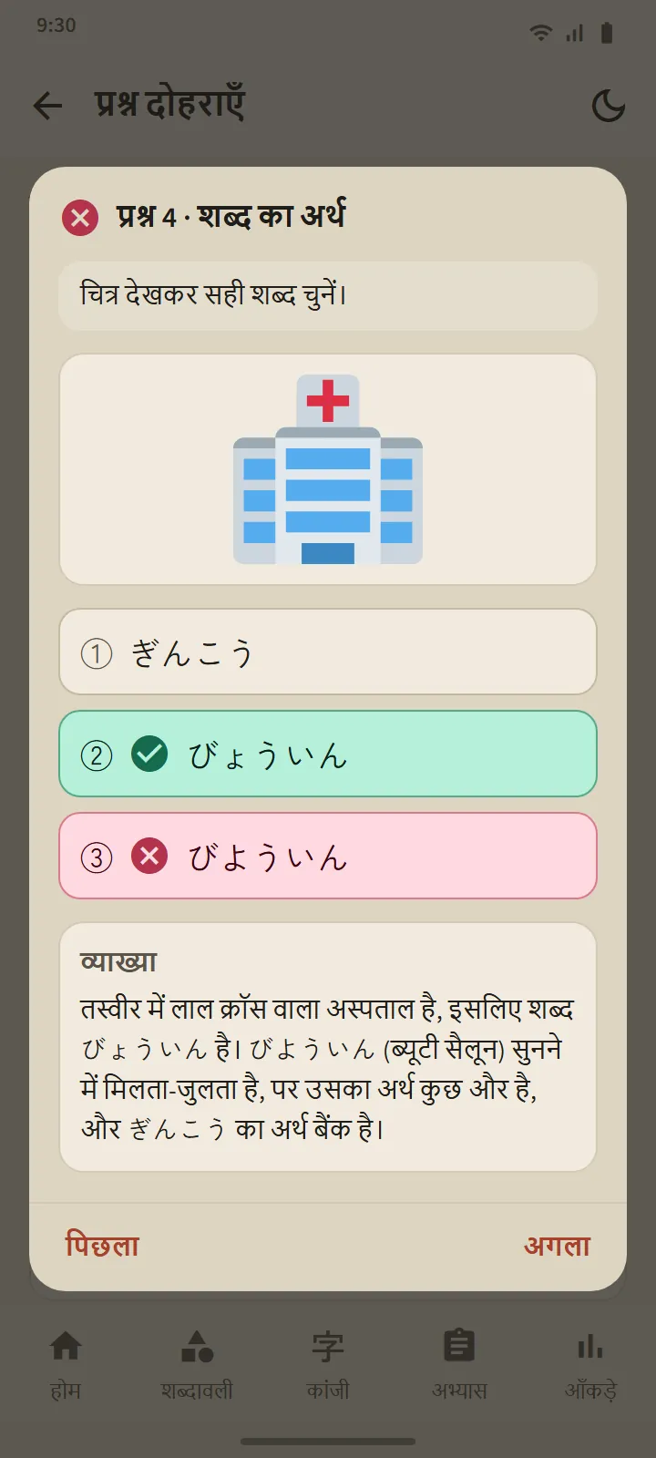 आधिकारिक पैमानों पर परिणाम, फिर हर प्रश्न की व्याख्या
