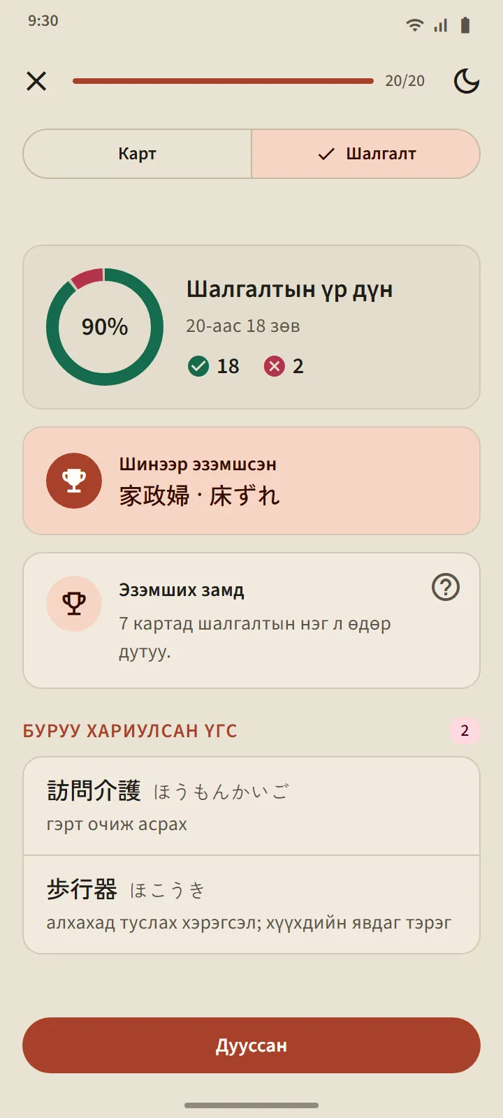 Дөрвөн шат, Эзэмшсэн нь батлагдах ёстой