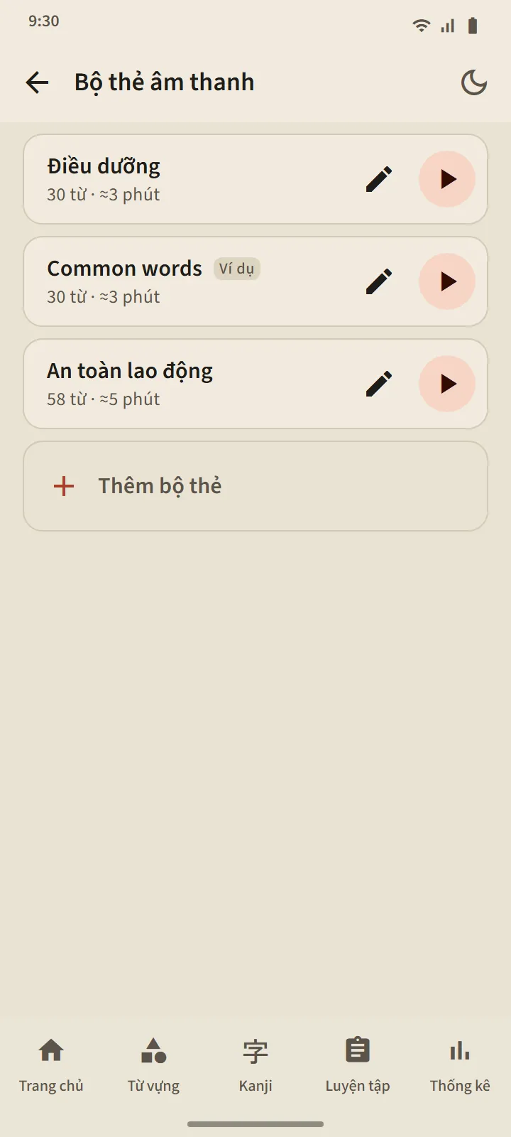 Bộ thẻ âm thanh do bạn tự tạo